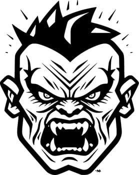 Zombie, Minimalist and Simple Silhouette - Vector illustration