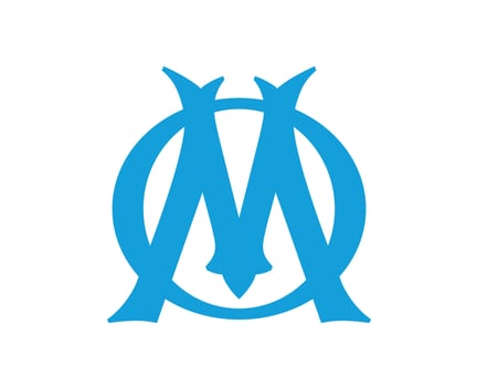Olympique de Marseille Club Symbol Logo Ligue 1 Football French Abstract Design Vector Illustration