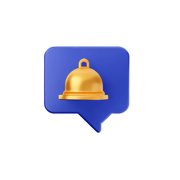 3d reminder popup bell notification chat message png