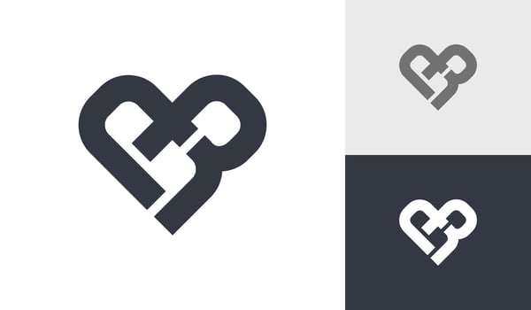 Letter AR initial monogram logo design vector