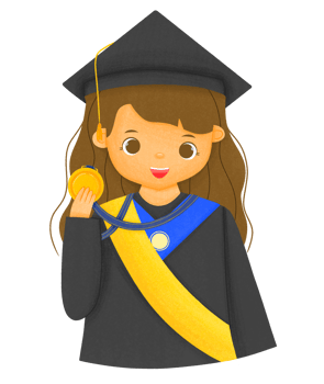 Graduation Illustration Character png