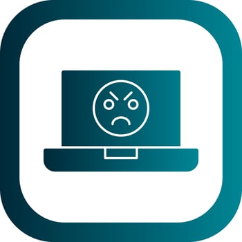Angry Face  Vector Icon Design