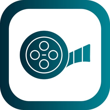 Movie Reel  Vector Icon Design