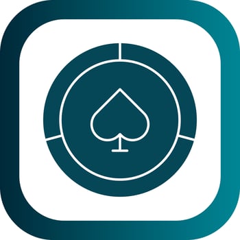 Poker Chips  Vector Icon Design