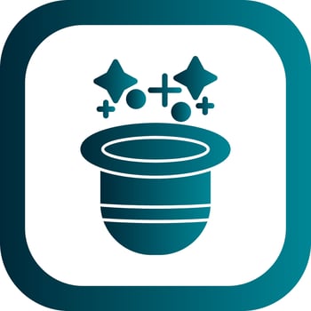 Magic Hat  Vector Icon Design
