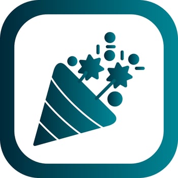 Confetti  Vector Icon Design