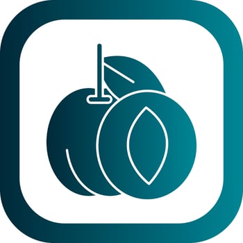 Apricot Vector Icon Design
