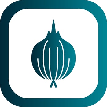 Red Onion Vector Icon Design