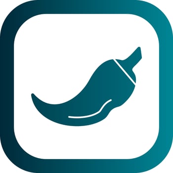 Green Chili Vector Icon Design