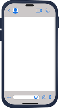 Message smartphone template with Message bubbles chat on smartphone icons png