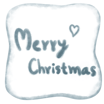 Merry christmas with watercolor arctic ornament.Watercolor ice floes clipart.Christmas ornament illustration. png