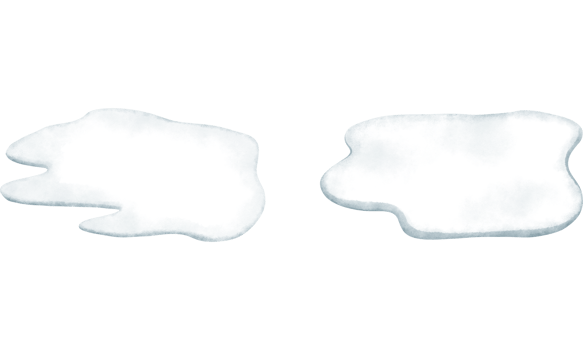 Set of watercolor arctic ornaments.Watercolor ice floes clipart collection. png
