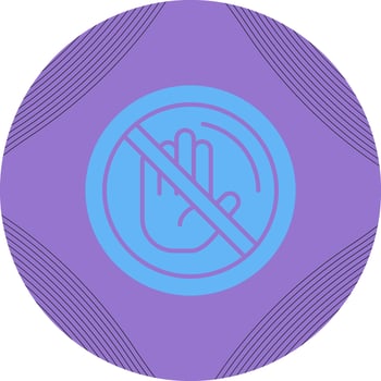 No Passing Vector Icon