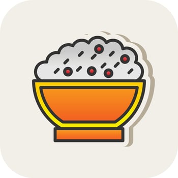 Risotto Vector Icon Design