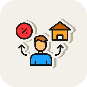 Mortgage Vector Icon Design