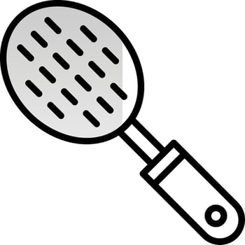 Slotted Spoon Vector Icon Design