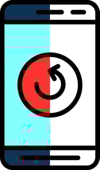 Mobile Refresh  Vector Icon Design