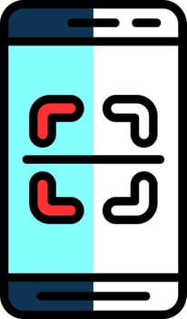 Mobile Scanner  Vector Icon Design