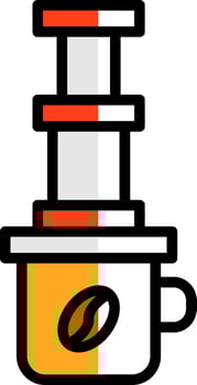 Aeropress Vector Icon Design