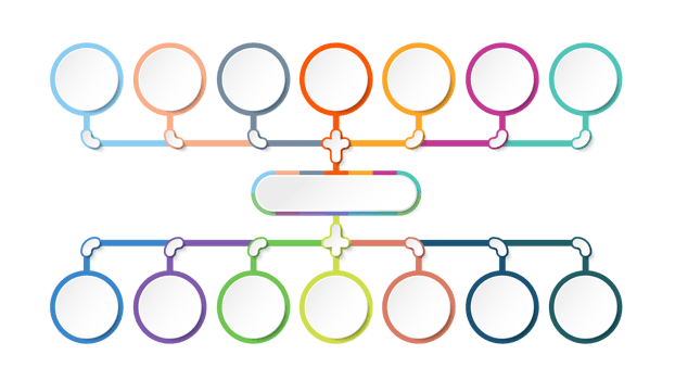 Infographic process design 14 options or steps. png