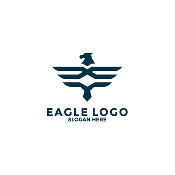 Eagle Bird Logo Vector Template. Eagle Logo Icon, Business Logo Concept