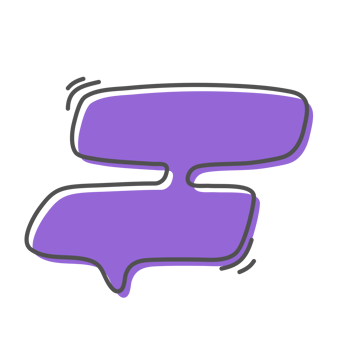 Hand drawn text box. Cute cartoon style talking dialogue. png