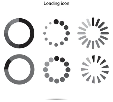 Loading icon, vector illustration.