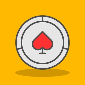 Poker Chips  Vector Icon Design