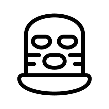 Terrorist Mask Icon Vector Symbol Design Illustration