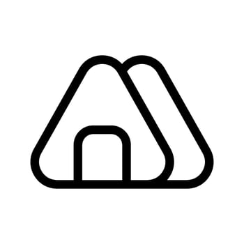 Onigiri Icon Vector Symbol Design Illustration