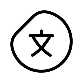 Translate Icon Vector Symbol Design Illustration