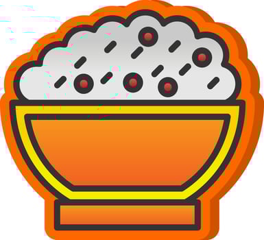 Risotto Vector Icon Design