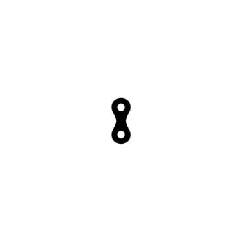 Silhouette of the Chain for Motorcycle, Bike or Bicycle, Machinery, for Art Illustration, Logo Type, Pictogram, Website or Graphic Design Element. Vector Illustration