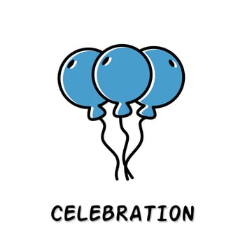 Celebration icon illustration. Stock vector. vector