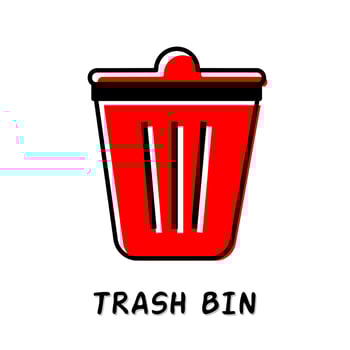 Trash bin icon vector illustration. Stock vector.