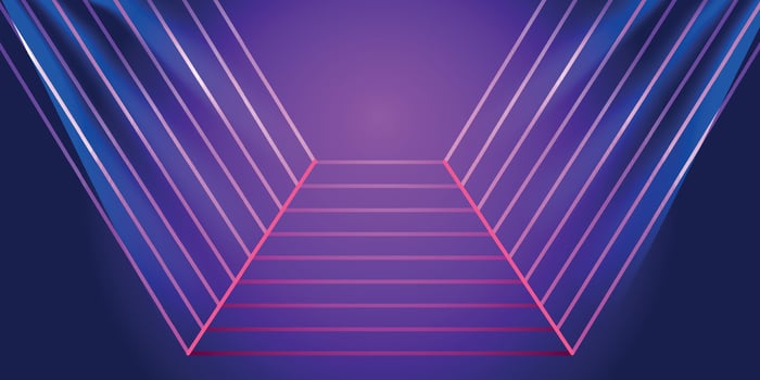 Catwalk Cyber Star Event Show Stage Game Podium Light Neon Lighting Podium Sale vector