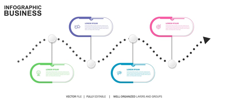 Set of infographic elements data visualization vector design template. Can be used for steps, options, business process, workflow, diagram, flowchart concept, timeline, marketing icons, info graphics.