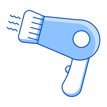 Hair Dryer Hotel Icon Doodle Style png