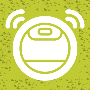 Robot Vacuum Cleaner Vector Icon