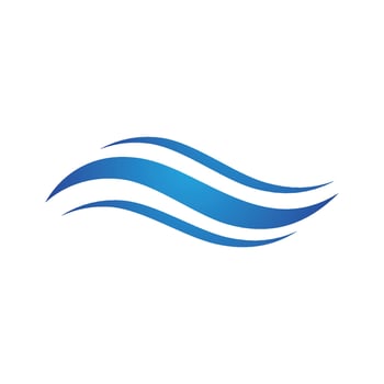 Water wave icon vector