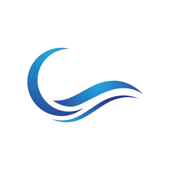 Water wave icon vector