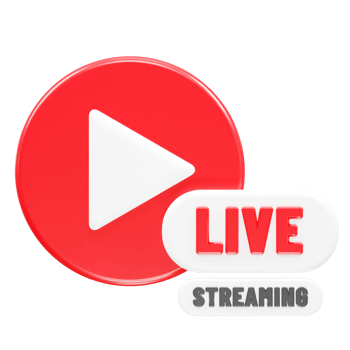Live icon 3d rendering illustration element png