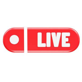 Live icon 3d rendering illustration element png