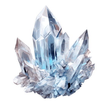 3D Crystal isolated png
