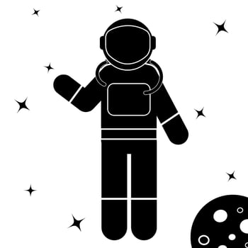 astronaut vector illustration