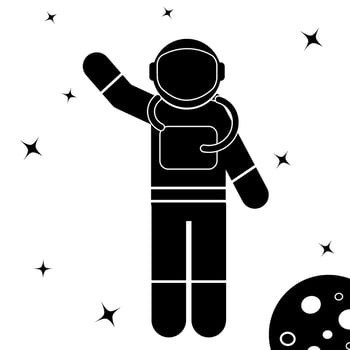 astronaut vector illustration
