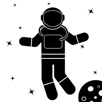astronaut vector illustration