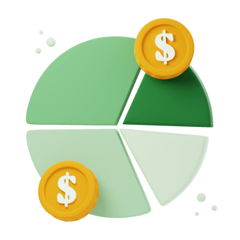 3D Finance Analysis illustrations render of dynamic and insightful financial analysis icon designs. Perfect for visually representing complex financial data and trends in your presentations. png