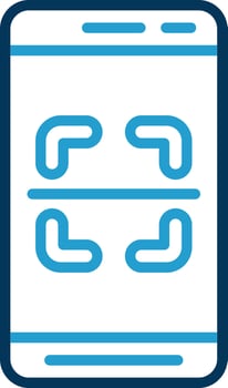 Mobile Scanner  Vector Icon Design