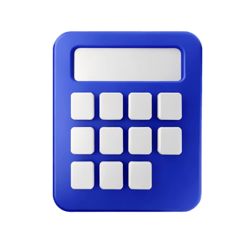 calculator 3d user interface icon png
